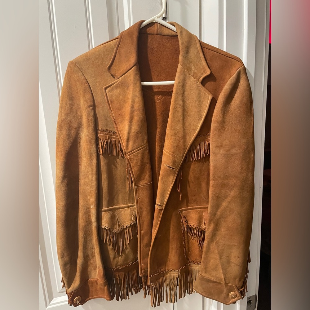 1950s Vintage Fringe Suede Jacket